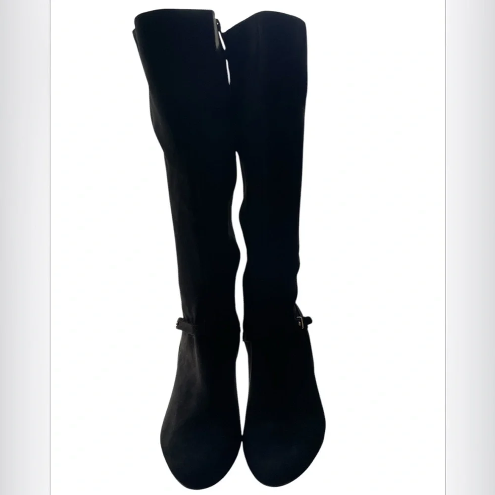 NWOT Bella Vita Sasha BLACK Suede Knee High Boots SIZE: 10 W - Picture 2 of 8